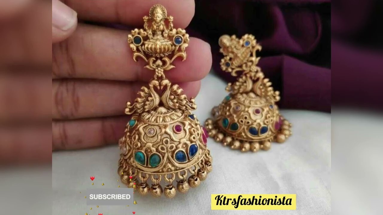 New Jhumka Designs with Best Price at Candere by Kalyan Jewellers.
